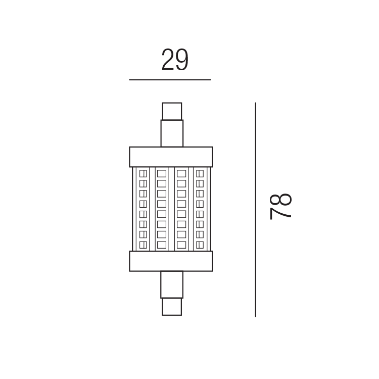 LED R7s LO-R7S-78-8WD-SWW