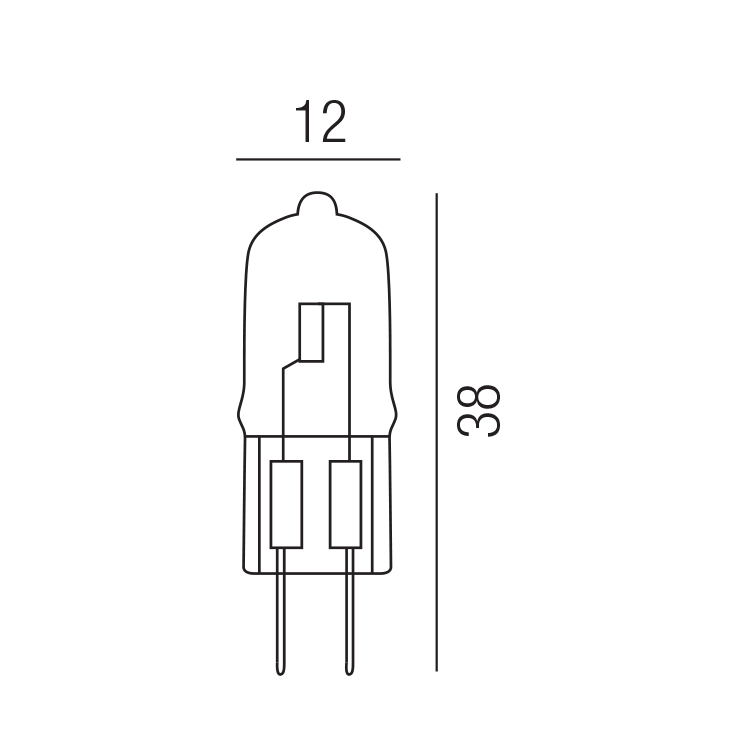 HALOGENLAMPEN 12V + 230V LL-ES-GY6,35-25