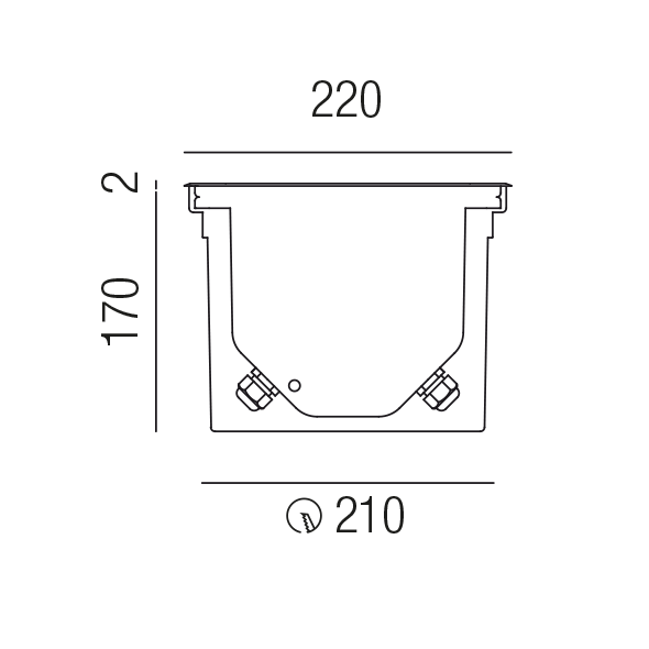 HYDROFLOOR INOX 83358/22-10-CW