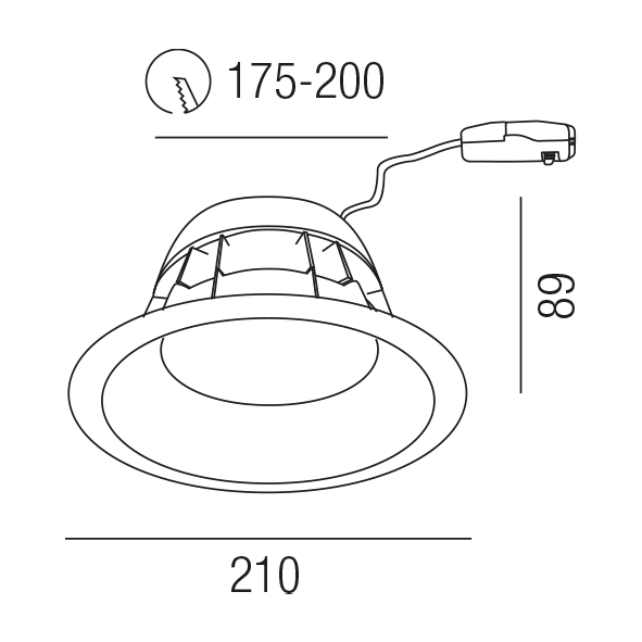 HALL LED ESSENTIAL 53563/14DALI-SCW