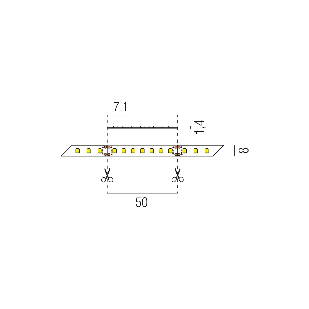 LED STRIPS24 69110/2000N-CW