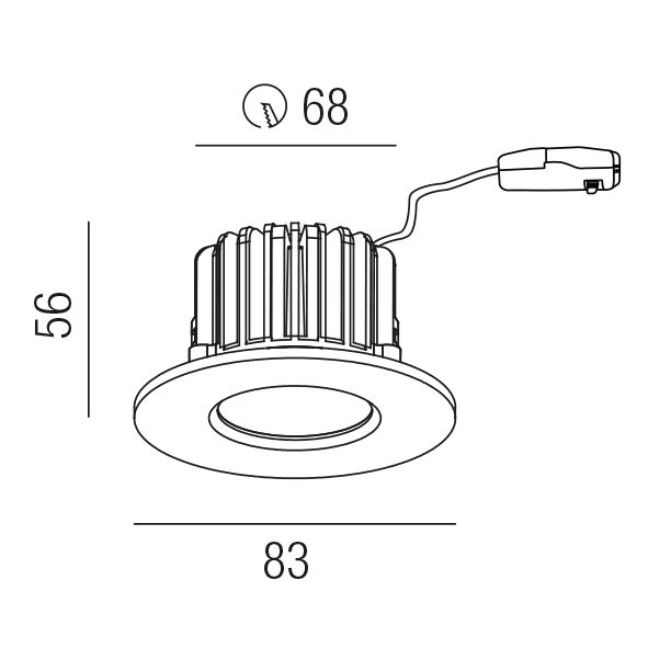 EINBAUSTRAHLER MY-6860-ALU