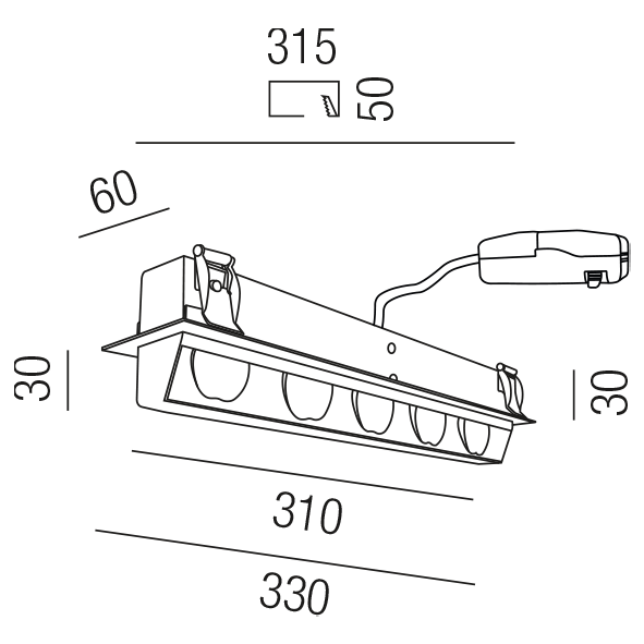 WALLWASHER 57425/33-WSWW