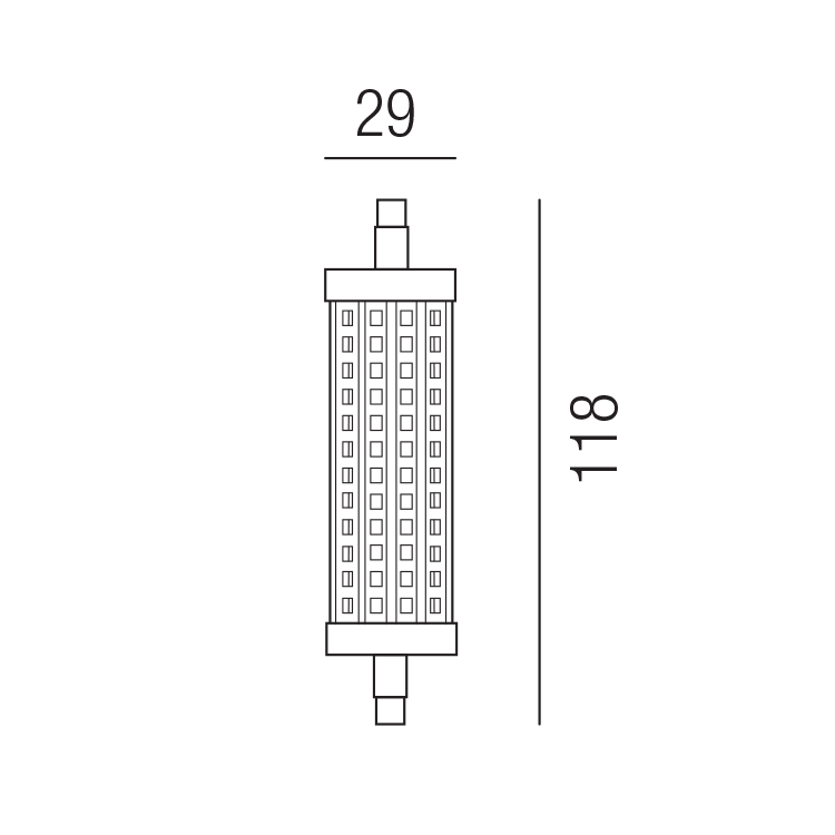 LED R7s LO-R7S-118-15WD-SWW