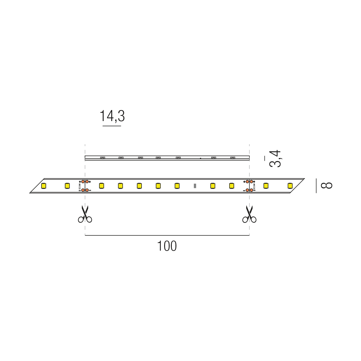 LED STRIPS24 69160/300N-CW