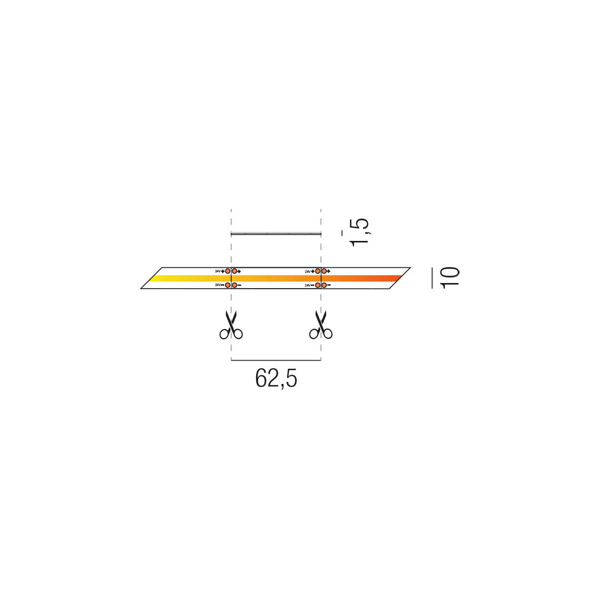LED STRIPS24 69443/500-DTW