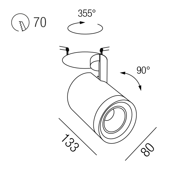COBRA LED 67068/18DALI-SWW