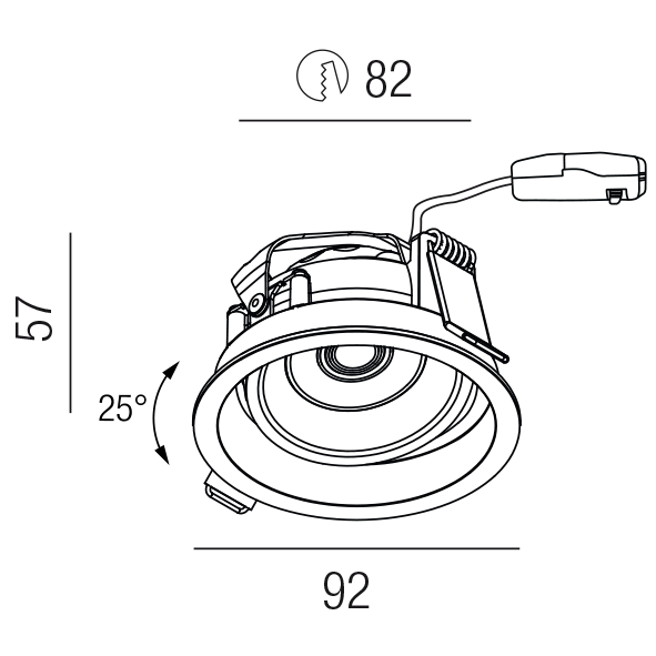 GIMBLE ROUND 53820-TRI-SCCT
