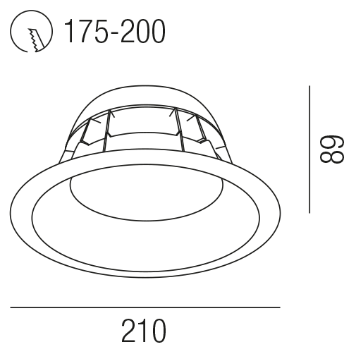 HALL LED ESSENTIAL 53563/9-SWW