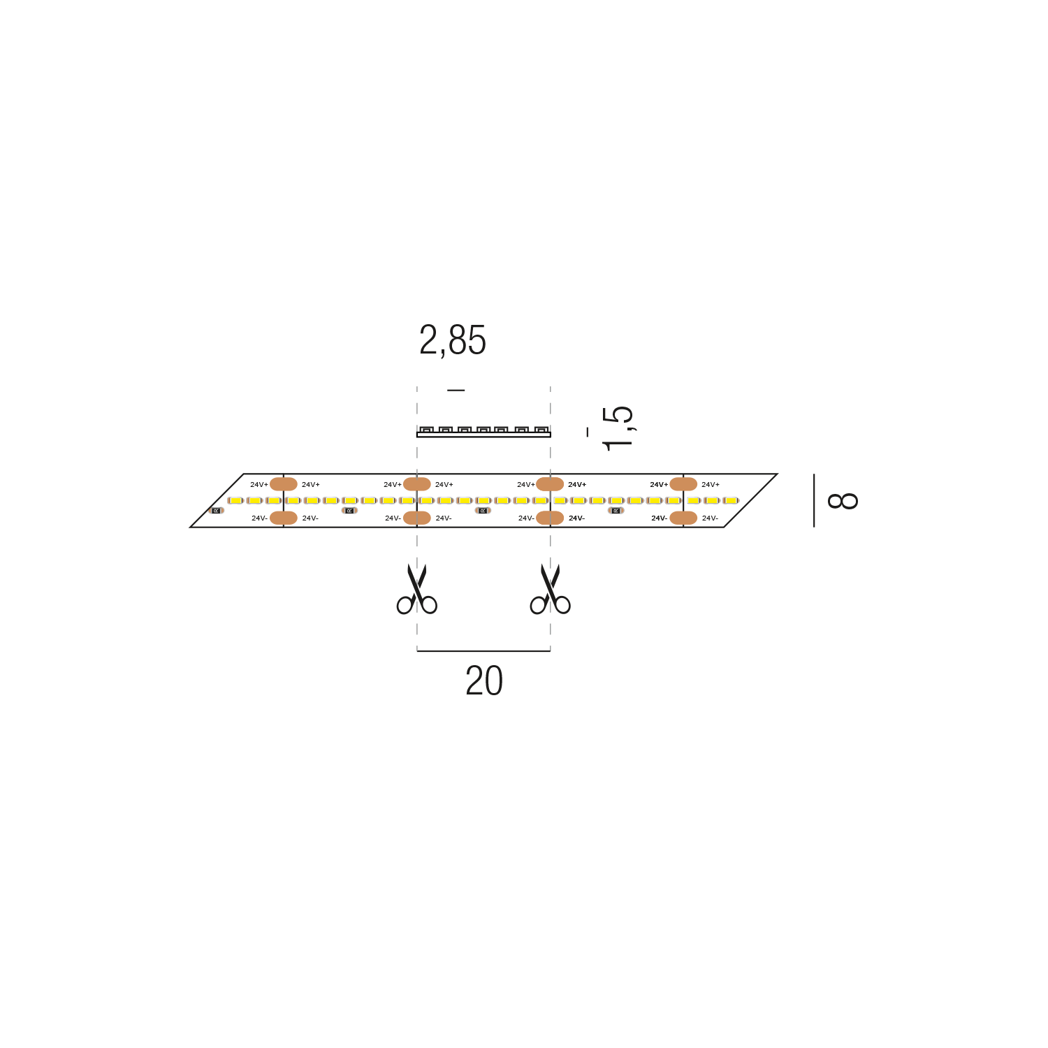 LED STRIPS24 69440/300-CW