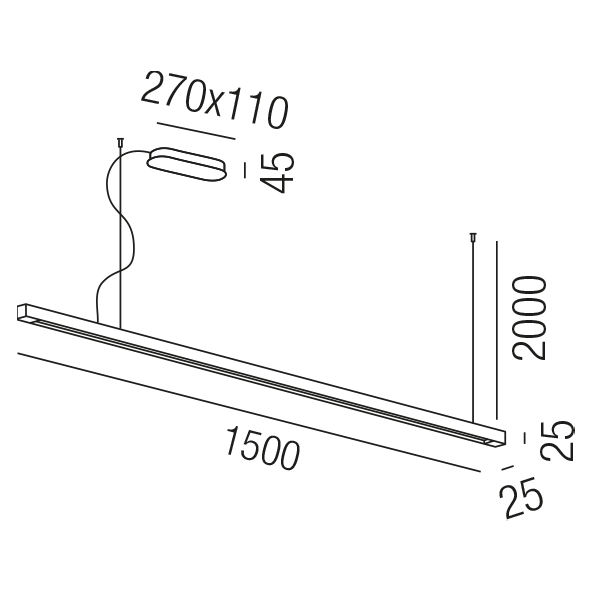 LINEA DARK 62265/150DALI-SWW