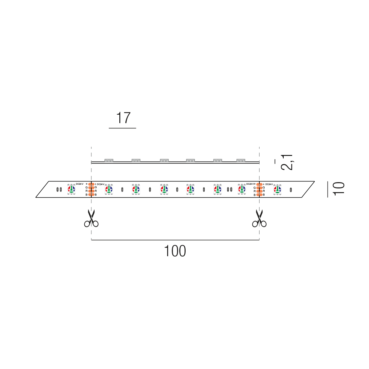 LED STRIPS24 69315/300-RGB