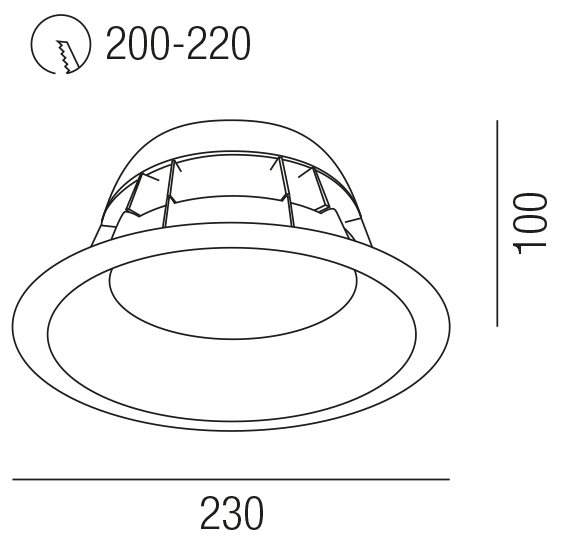 HALL LED ESSENTIAL 53563/20DALI-SCW