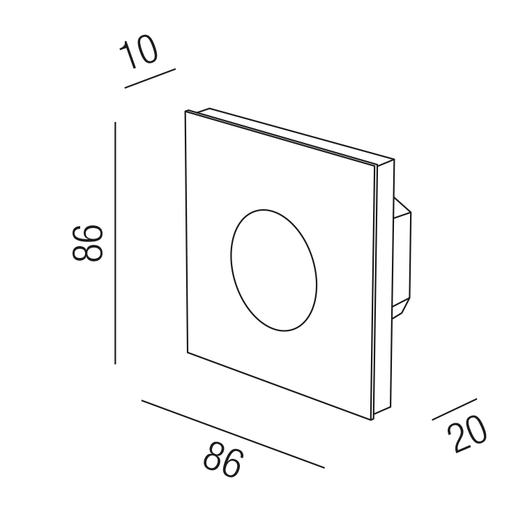 WANDEINBAUCONTROLLER 1 ZONE 43LED/540-W