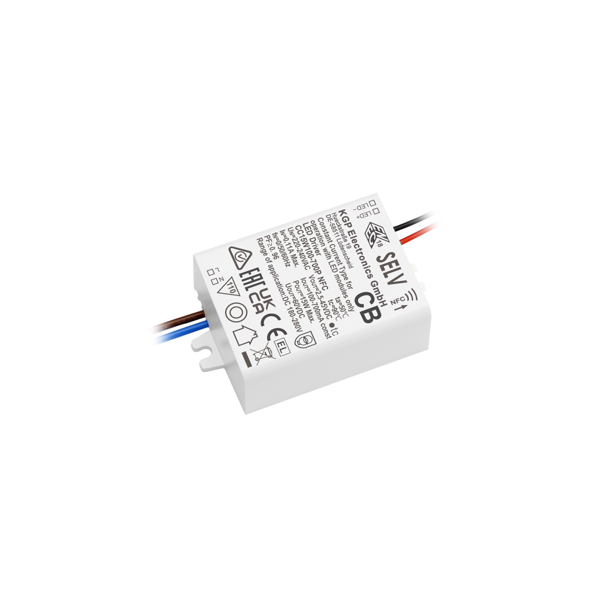 100-700mA NFC NETZTEIL 43LED/55-6ON
