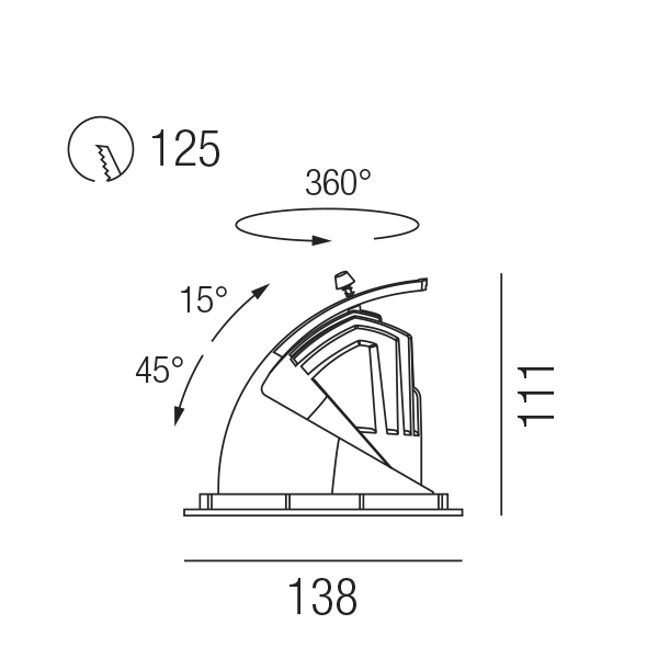 HALL LED FLEX 53568/18-SCW