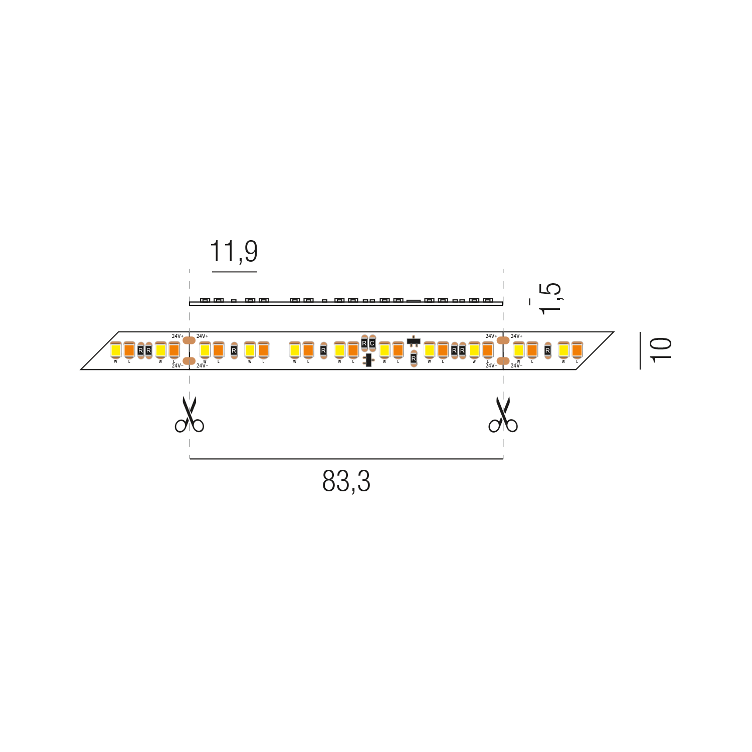 LED STRIPS24 69442/600-DTW