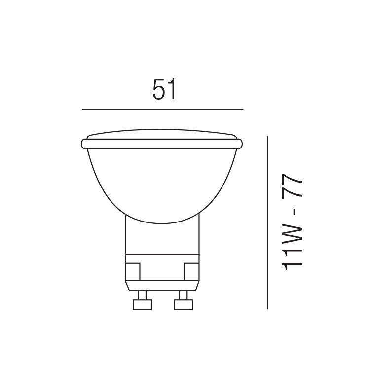 SPARGU10 LME-GU10-11W-WW