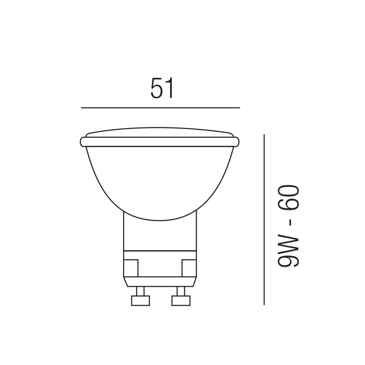 LUXRAM SPAR LL-GU10-9-WW