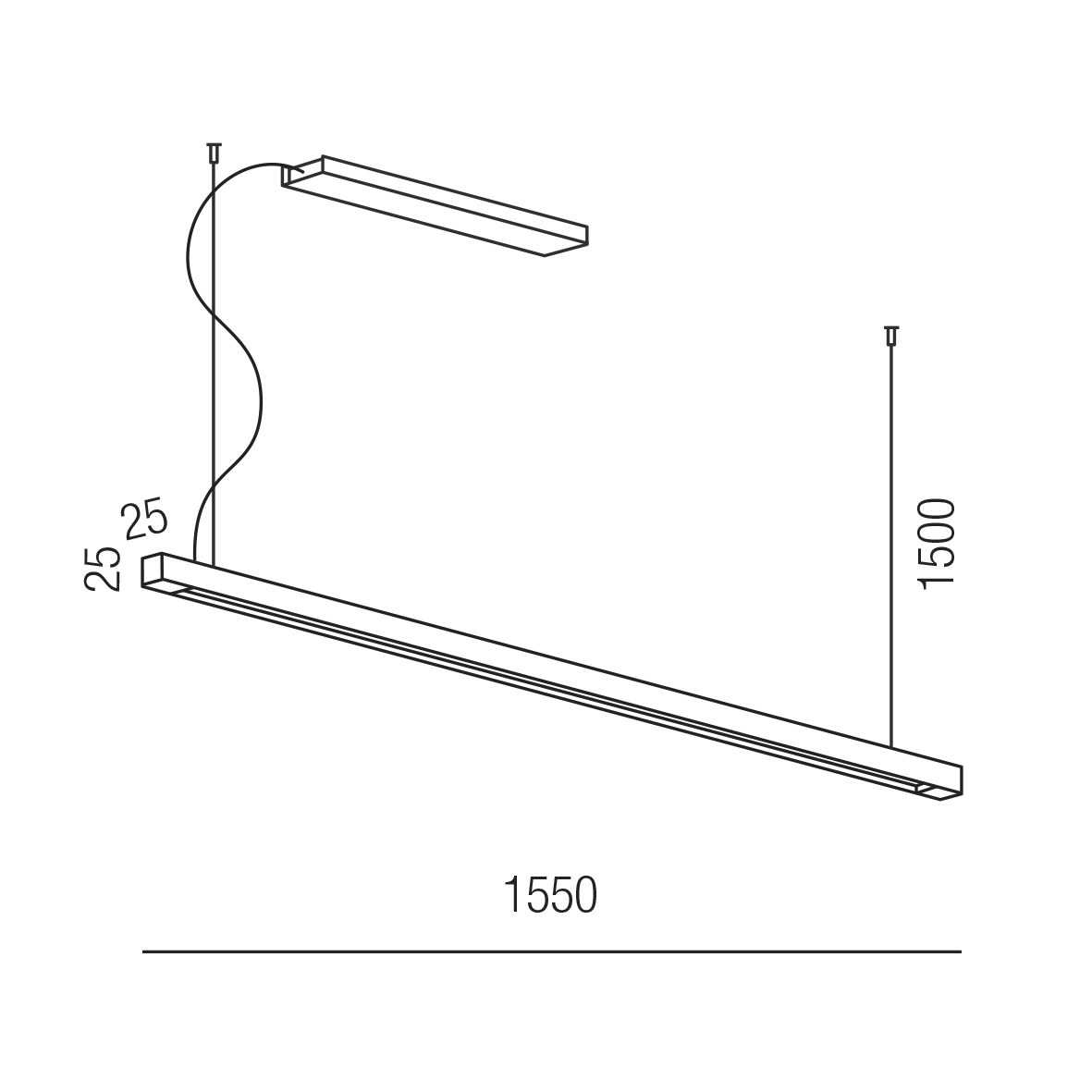 LINEA DARK 62265/155DALI-RWW