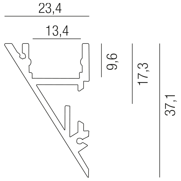 LED STRIPS 69680/100-ALU