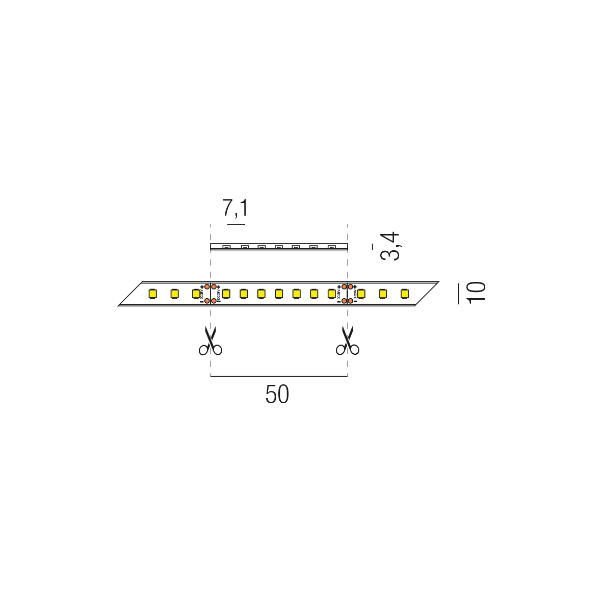 LED STRIPS24 69165/2000N-CW