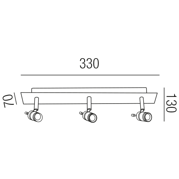 LEO LED BALKEN 61533/33-NI