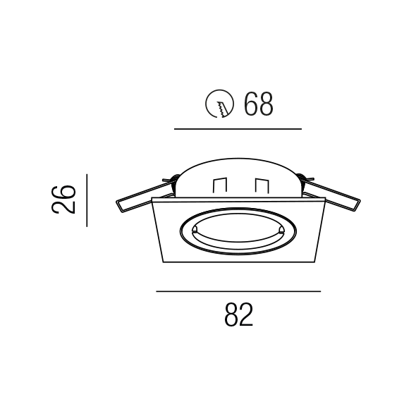 EINBAUSTRAHLER MY-6810-S/BOX