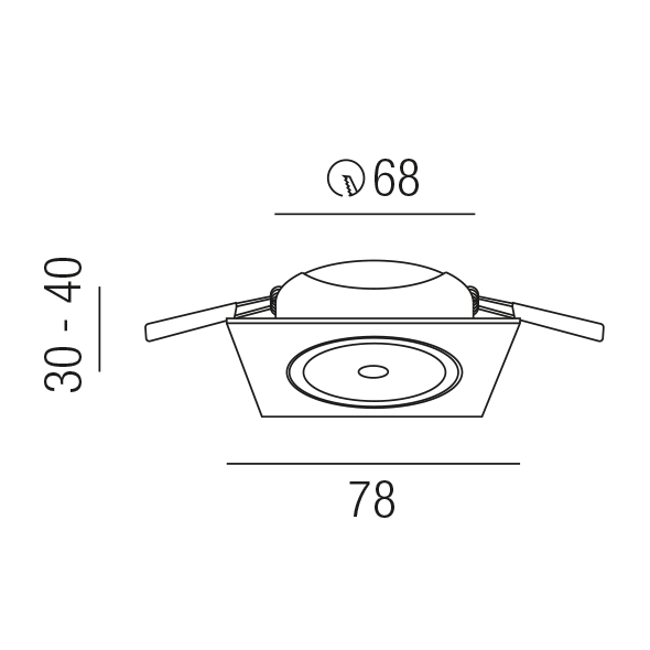 EINBAUSTRAHLER MY-6885-WSWW