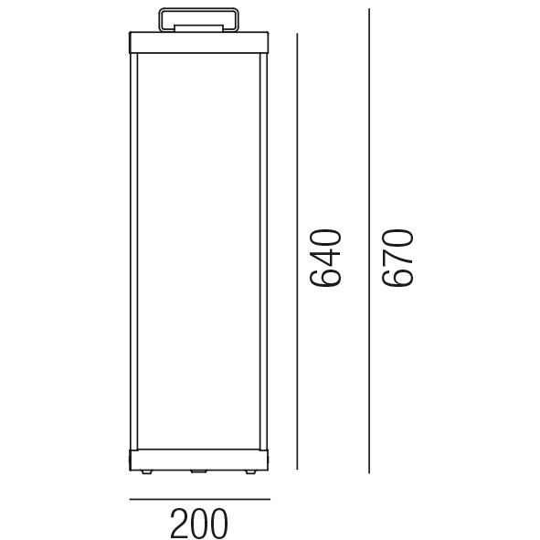LANTERNE SLIM 87841/67-MDSWW