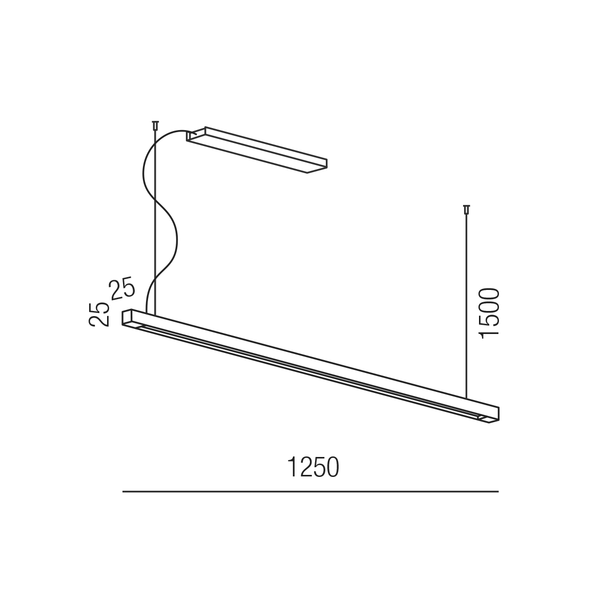 LINEA DARK 62265/125DALI-RWW